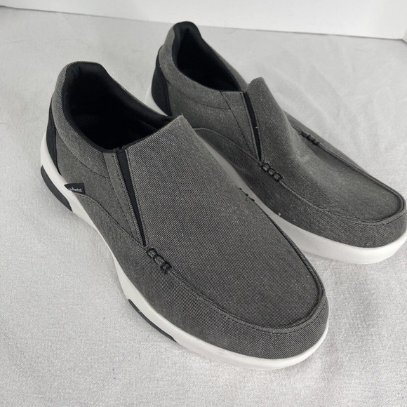 OrthoComfoot Mens 10 Orthopedic Loafers Slip On Arch Support Walk Shoes ￼Gray ￼ - Picture 1 of 15